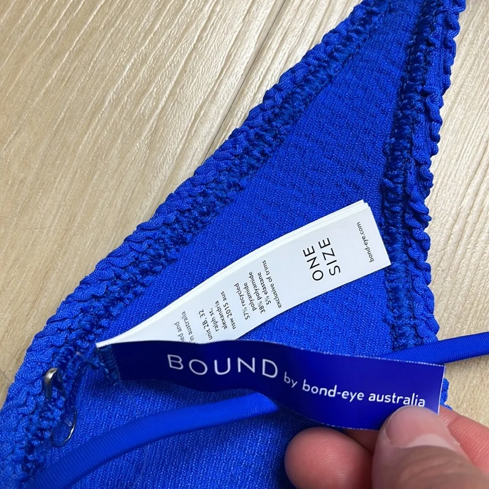 NEW BOUND by Bond-Eye THE SOFIE Bright Blue
Triangle Bikini Top_6